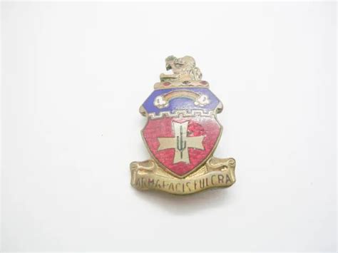 Vintage Us Military Unit Insignia Pin Badge 139th Field Artillery