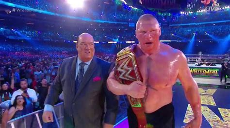 Wrestlemania 2018 Highlights Brock Lesnar Is Still The Wwe Universal