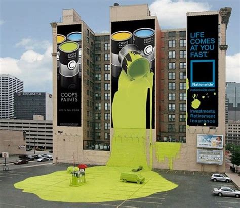 Great Guerrilla Campaign For Paint Creative Advertising