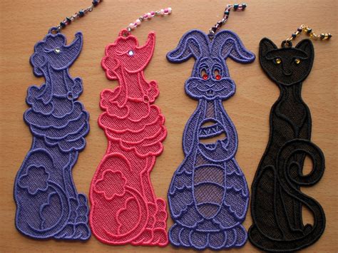 Free Standing Lace Bookmarks From Fsl