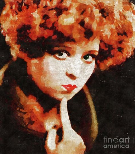 Clara Bow Vintage Movie Star Painting By Esoterica Art Agency