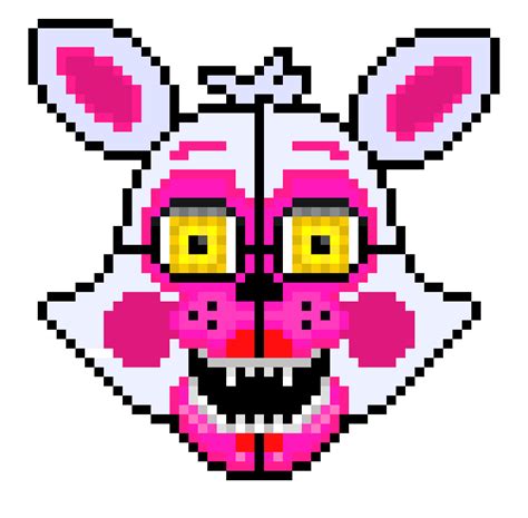 Fnaf Sister Location Accurate Funtime Foxy Pixel Art Maker