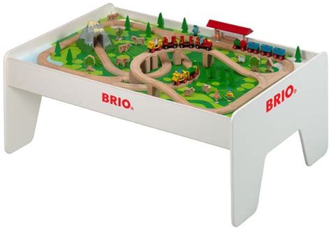 Brio train set with table. Brio Train Table - BRIO - 96 Piece Brio Railway Set with ...