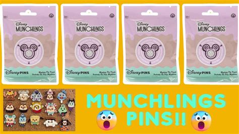 Disney Munchlings Specialty Treats Mystery Pin Set Series 1 Specialty