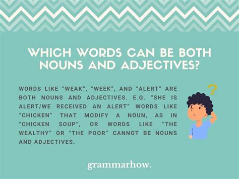 List Of 99 Words That Are Both Nouns And Adjectives