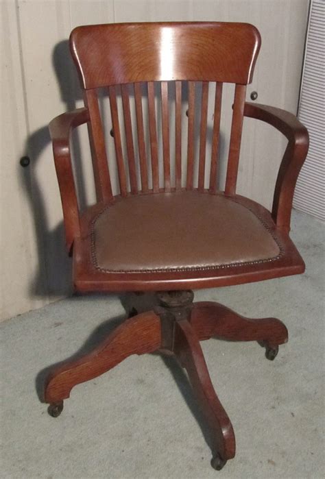 Shop desks & chairs at the container store. Art Deco Medium Oak Office Desk Chair - Antiques Atlas