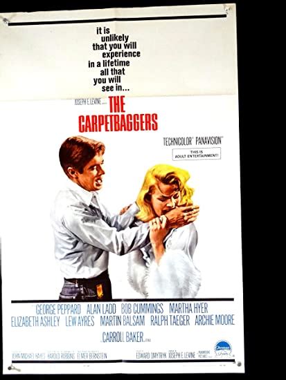 The Carpetbaggers 1964 One Sheet Vgfn Drama George Peppard Carroll