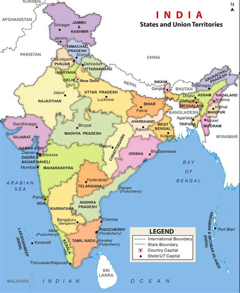 India Political Map Free Download India Political Map