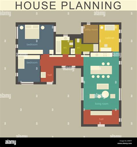 Architectural House Plan Stock Vector Image And Art Alamy