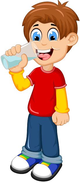All animated boys pictures are absolutely free and can be linked directly, . Cute Boy Cartoon Drinking Water Stock Illustration ...