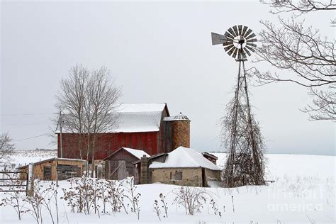 Winter Homestead Photograph By Teresa Mcgill Fine Art America