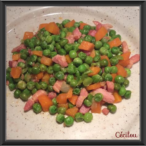 Il vous faut pour 6 personne : Petits pois carottes et lardons | Recettes Cookeo