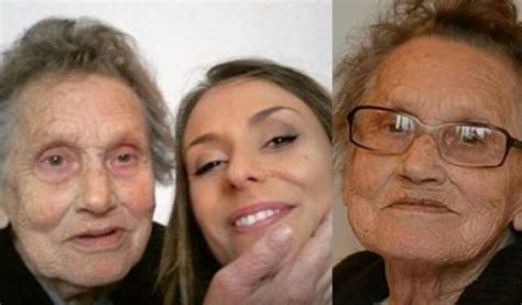 the granddaughter put on make up and transformed her 80 year old grandma into a movie star how