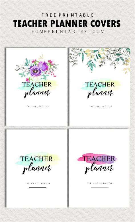 Free Teacher Planner Printables 35 Organizing Sheets