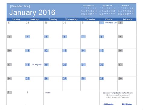 2016 Calendar Templates And Images