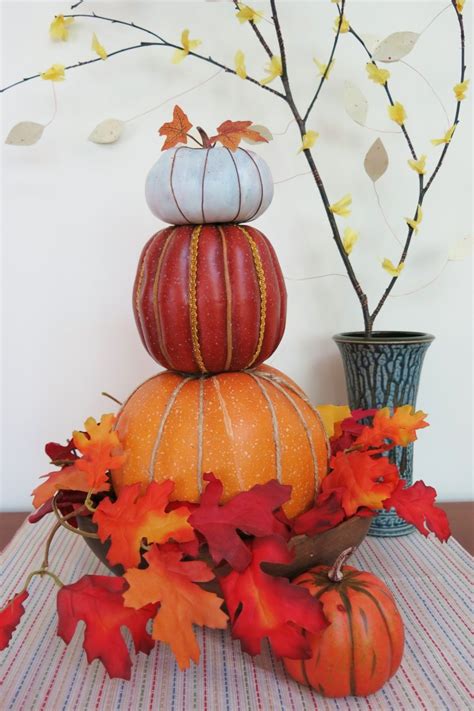 How To Make A Stacked Pumpkin Decoration For Fall Holidappy