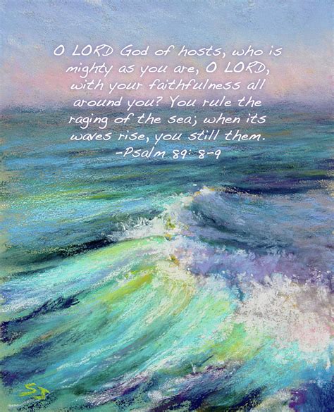 Ocean Symphony With Bible Verse Painting By Susan Jenkins