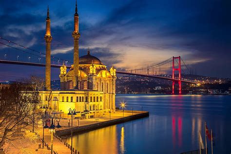 Free Download Istanbul Bosphorus Night Long Exposure City City