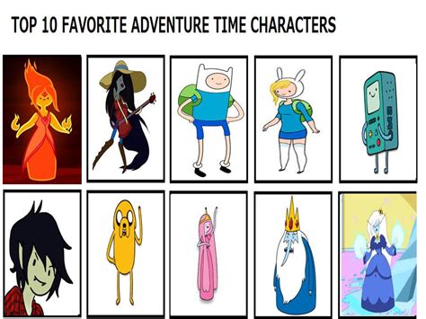 Favorite Adventure Time Characters By Mariosonicfan16 On Deviantart
