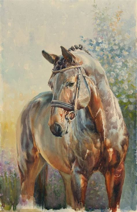 Spring Horse Painting In 2021 Watercolor Horse Horse Painting