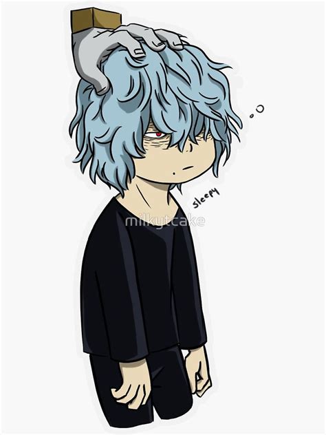 Sleepy Chibi Tomura Shigaraki My Hero Academia Sticker By Milkytcake