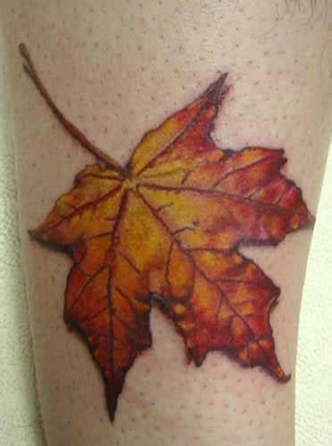 Fall Leaf Tattoo By Kim Reed Tattoonow