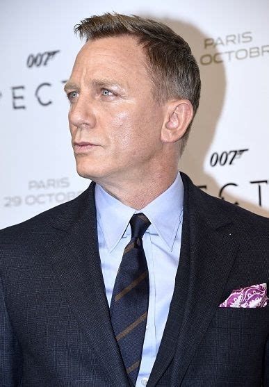 Daniel Craig Poses During The French Premiere Of The New James Bond Film Spectre On October 29