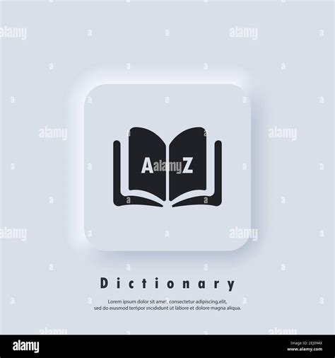 Dictionary Icon Glossary Badge With Book Dictionary Logo Library