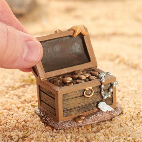 Miniature Treasure Chest Fairy Garden Miniatures Dollhouse