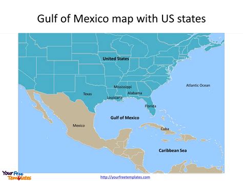 Map Of The Gulf Of Mexico Map Of The Usa With State Names