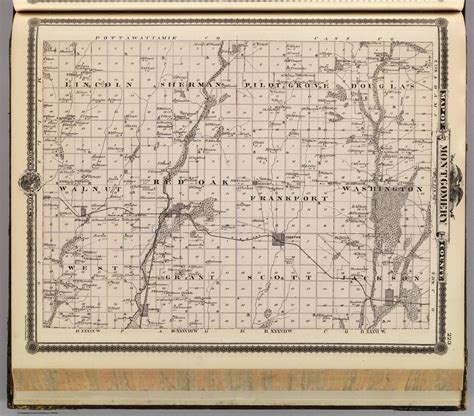 Map Of Montgomery County State Of Iowa David Rumsey Historical Map