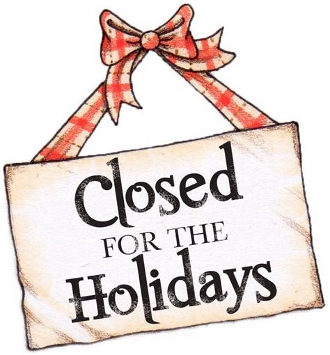 Free Templates For Business Closing For The Holiday