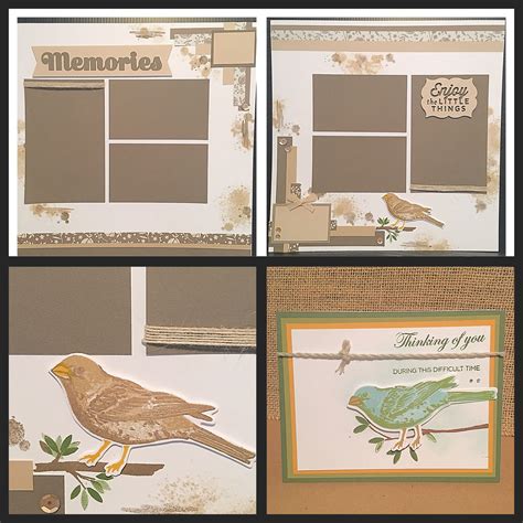 Ctmh Thoughtful Bird And Basic Fundamentals Double Scrapbook Layout And