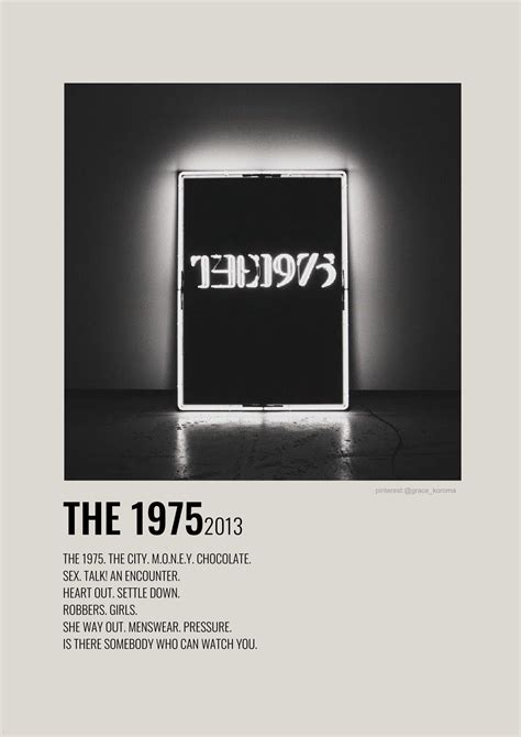Album Poster The 1975 Music Poster Ideas The 1975 Album Cover The