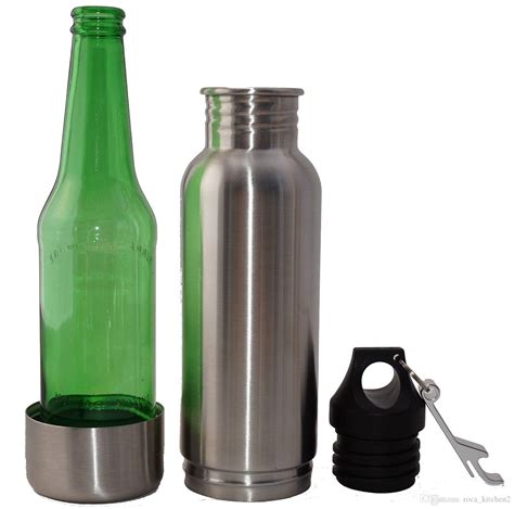 Stainless Steel Bottle Koozie 12oz Keep Beer Ice Cold For Hours With