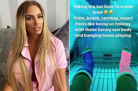 Katie Price Risks Extreme Tan Lines As She Sizzles On Sunbed With Casts