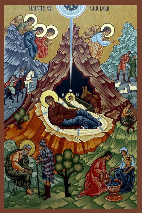 Reading Of Icons Icon Of The Nativity Of Jesus Christ Seeking Theosis