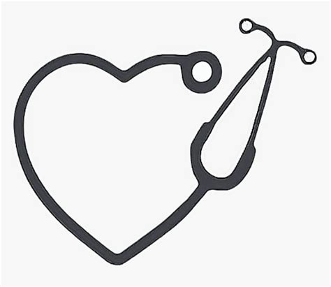 Heart Shape Stethoscope Heart Png Img Plumtree