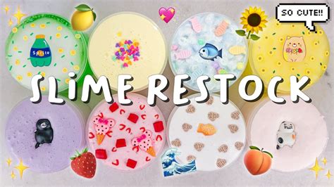 slime restock so many cute new slimes floats clay fizzes and more jan 10th youtube