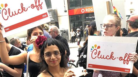Chick Fil As Toronto Opening Stormed By Protesters Cluck Off