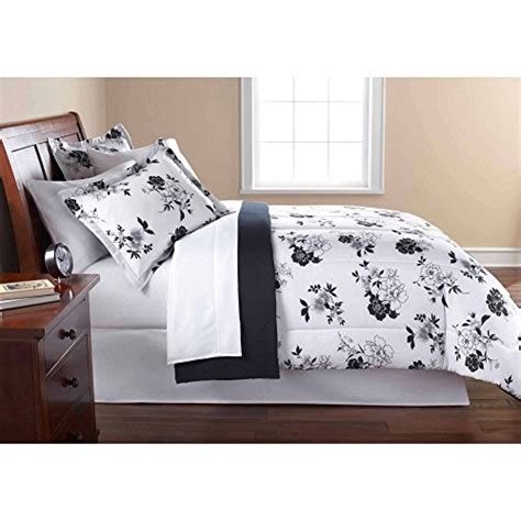 Dovedote 8 Piece Mainstays Opp Floral Bed In Bag Comforter Set Queen