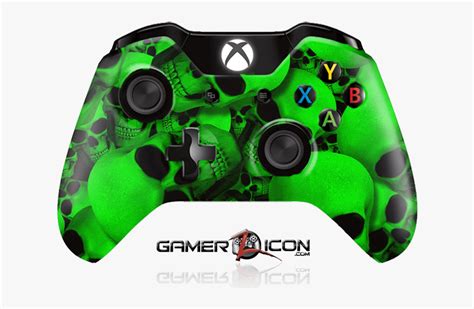 Xbox One Green Skull Controller Xbox 1 Controllers Camo Free