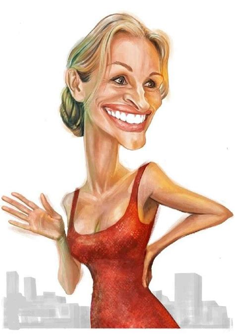 Pin By Lou On Julia Roberts Celebrity Caricatures Caricature