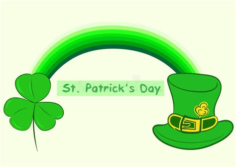 Rainbow Of A St Patrick S Day Stock Vector Illustration Of