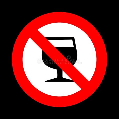 No Drink Icon Great For Any Use Vector Eps10 Stock Vector