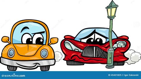 Race Car Crash Cartoon