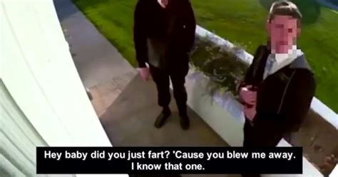 Mormon Door Knockers Caught Spouting Cheesy Pickup Lines Outside Home