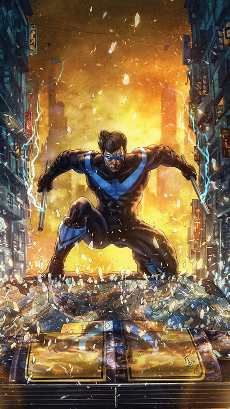 640x1136 4k Nightwing Artwork Iphone 55c5sse Ipod Touch Hd 4k