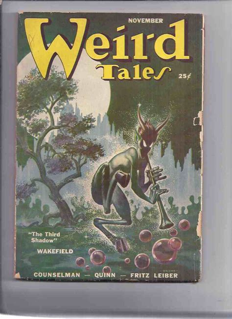 Canadian Issue Weird Tales Pulp Magazine November 1950 Dead Man Third Shadow Body