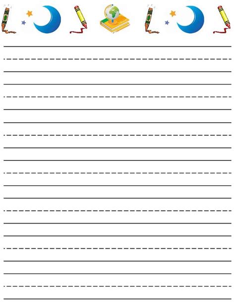 First, kids need to think of an idea to write about. free printable stationery for kids, free lined kids ...